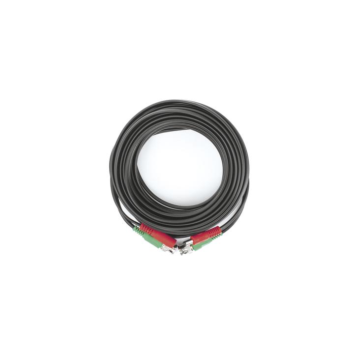 Cable Coaxial (BNC RG59) + Alimentación / SIAMES / 10 Metros (32.81 Pies) / Aleación Cobre + Aluminio CCA / Para