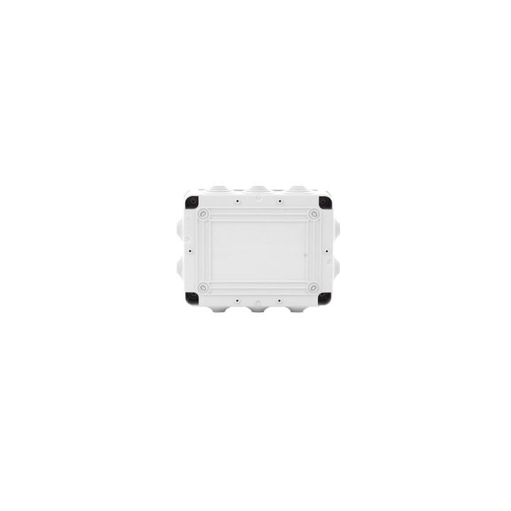Caja de derivación de PVC Auto-extinguible con 10 entradas, tapa atornillada, 190 x 140 x 70 MM, Para Exterior (IP55)