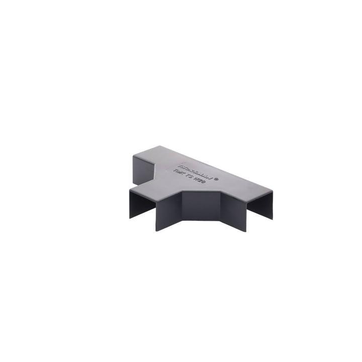 Sección en "T" Color Negro de PVC Auto Extinguible, Para Canaleta TMK-1720-N-CC (5240-02003)