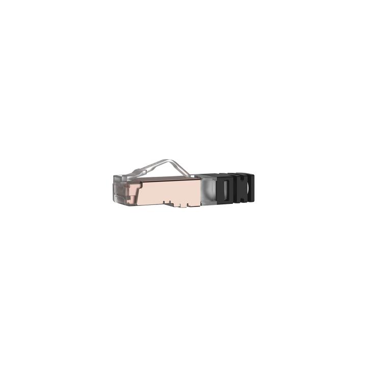 Plug RJ45 Cat6 Blindado, Para Cable Calibre 24-26 AWG, Chapado en Oro de 50 micras, Paquete de 100 Piezas