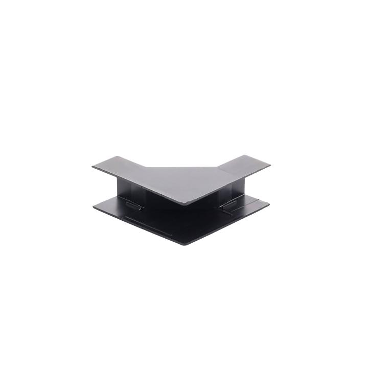 Esquinero Interior Color Negro de PVC Auto Axtinguible, Para Canaleta TMK-1720-N-CC (5220-02003)