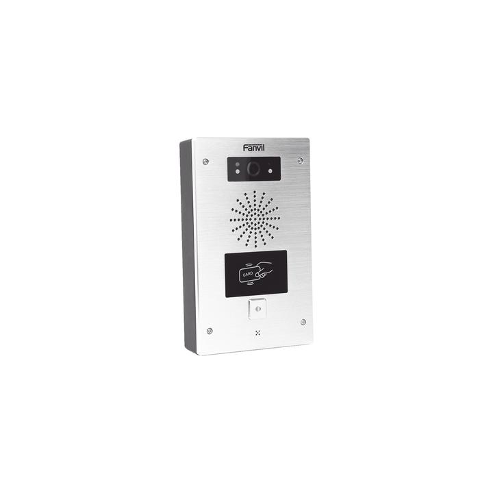 Video portero IP, 2 líneas SIP, 2 relevadores, lector de tarjeta RFID, Compatible con NVR Hikvision por Onvif, con