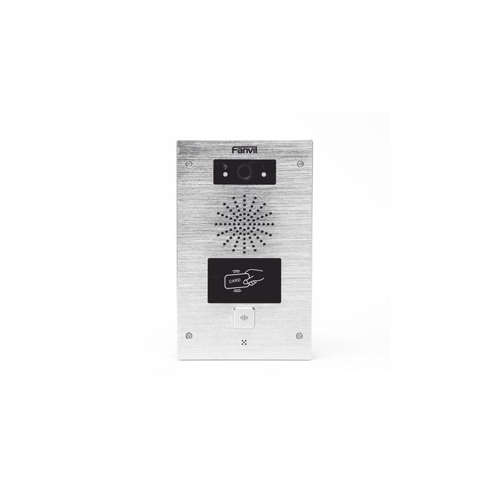Video portero IP, 2 líneas SIP, 2 relevadores, lector de tarjeta RFID, Compatible con NVR Hikvision por Onvif, con
