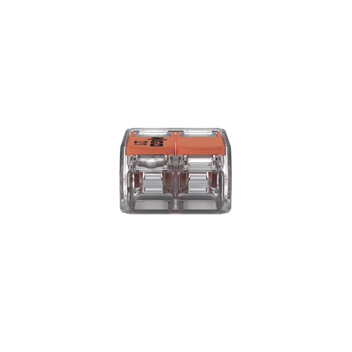 Borne de Conexión con Palancas / Serie 221 / 6 mm² Máximo / 30 A / 300 V / Transparente / T85 / CAGE CLAMP® /