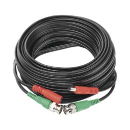 Cable Coaxial (BNC RG59) + Alimentación / SIAMES / 10 Metros (32.81 Pies) / 100% Cobre / Para Cámaras 4K / Uso