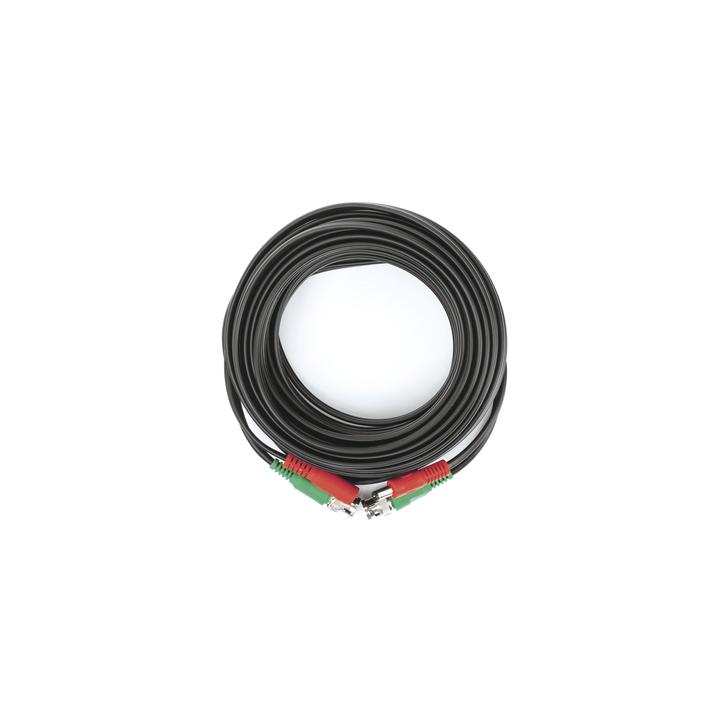 Cable Coaxial (BNC RG59) + Alimentación / SIAMES / 10 Metros (32.81 Pies) / 100% Cobre / Para Cámaras 4K / Uso