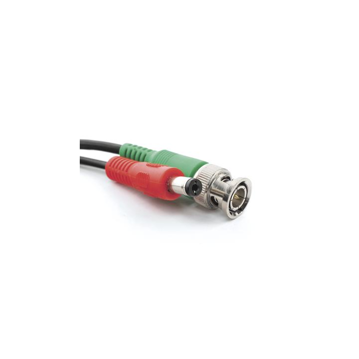 Cable Coaxial (BNC RG59) + Alimentación / SIAMES / 10 Metros (32.81 Pies) / 100% Cobre / Para Cámaras 4K / Uso