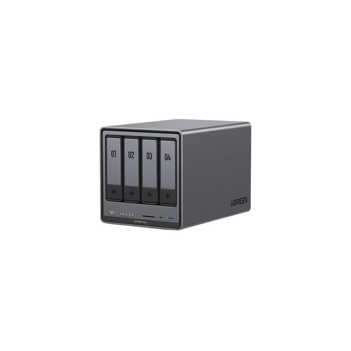 NAS UGREEN NASync DXP4800 Plus / Procesador Intel Pentium Gold 8505 5 Núcleos / 4 Bahías SATA + 2 M.2 NVMe PCIe 4.0 /