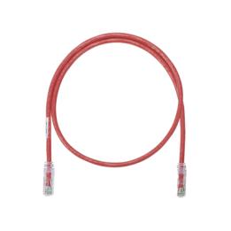 Cable de Parcheo UTP Categoría 6, con Plug Modular en Cada Extremo - 0.3 Metros (1 Pie) - Rojo