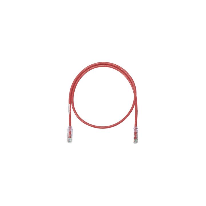 Cable de Parcheo UTP Categoría 6, con Plug Modular en Cada Extremo - 0.3 Metros (1 Pie) - Rojo