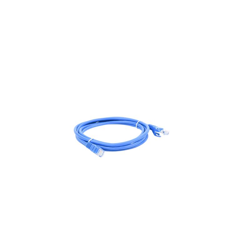 Cable de Parcheo UTP Cat5e - 2 Metros (6.56 Pies) - Azul