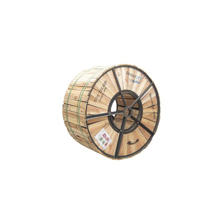 Carrete de 4 Kilómetros (13123.36 Pies) de Fibra Óptica para Exterior G.652D, Armada, Monomodo de 12 Hilos, Loose