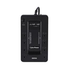UPS de 650 VA/390 W, Topología Standby con Modo Ahorrador ECO, Entrada 120 Vca NEMA 5-15P, Con 8 Tomas NEMA 5-15R