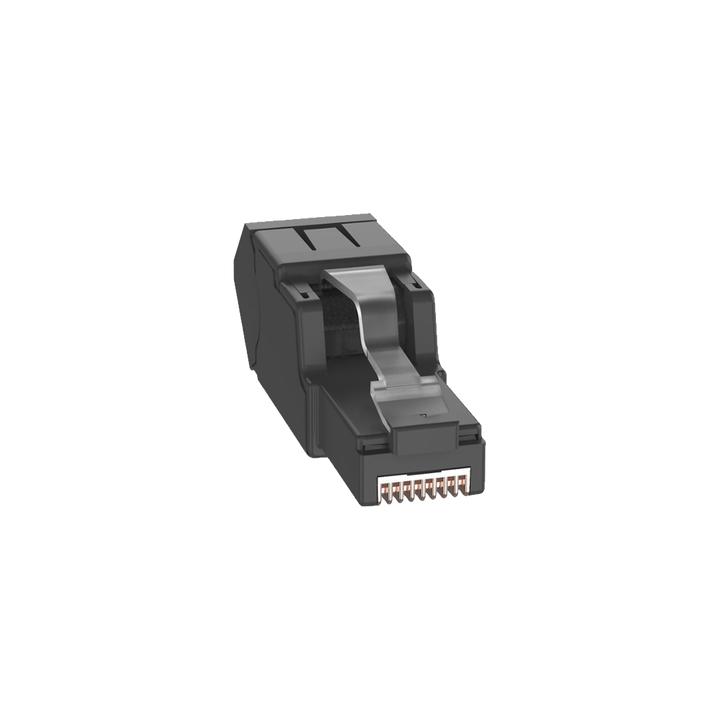 Plug RJ45 UTP, Instalación Angulada 45 Grados, Terminación en Campo Certificable, Compatible con Cat5e, Cat6 y Cat6A,