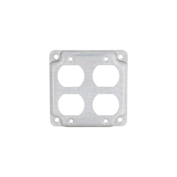 Cubierta de 4" para 2 Contactos Dúplex.