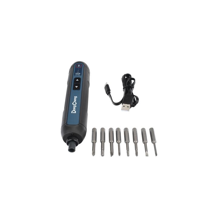Destornillador Inalámbrico Recargable 4V / Batería 2.0Ah / Par Máximo 5.0 Nm / Portabrocas Hexagonal 1/4 in / 8