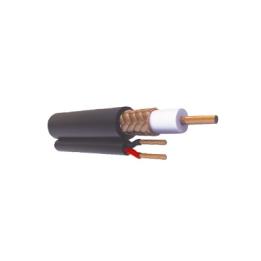 Bobina de 305 Metros (1000 Pies) de Cable RG59 Siamés, Malla de Cobre y Aluminio, CCA, Hecho en México, Optimizado