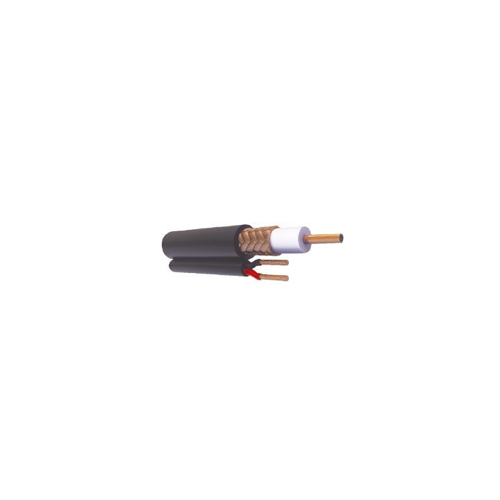 Bobina de 305 Metros (1000 Pies) de Cable RG59 Siamés, Malla de Cobre y Aluminio, CCA, Hecho en México, Optimizado