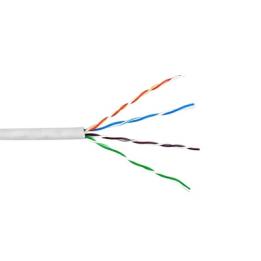 Bobina de Cable de 305 Metros (1000 Pies) UTP Cat6 Riser / Color Blanco / UL, CMR, Probado a 350 Mhz / Para