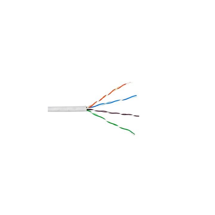 Bobina de Cable de 305 Metros (1000 Pies) UTP Cat6 Riser / Color Blanco / UL, CMR, Probado a 350 Mhz / Para