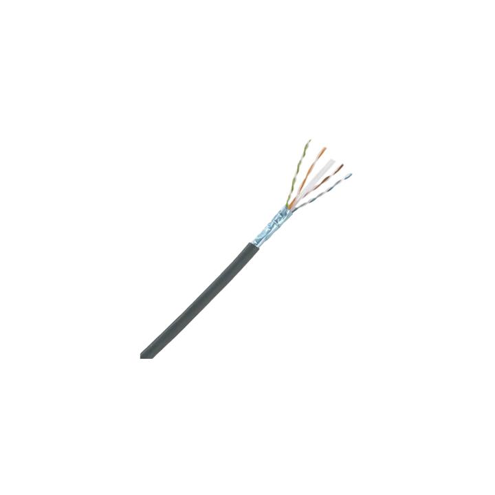 Bobina de Cable Planta Externa con Gel, de 4 Pares, Cat6A, UTP, Color Negro, 305 Metros (1000 Pies)