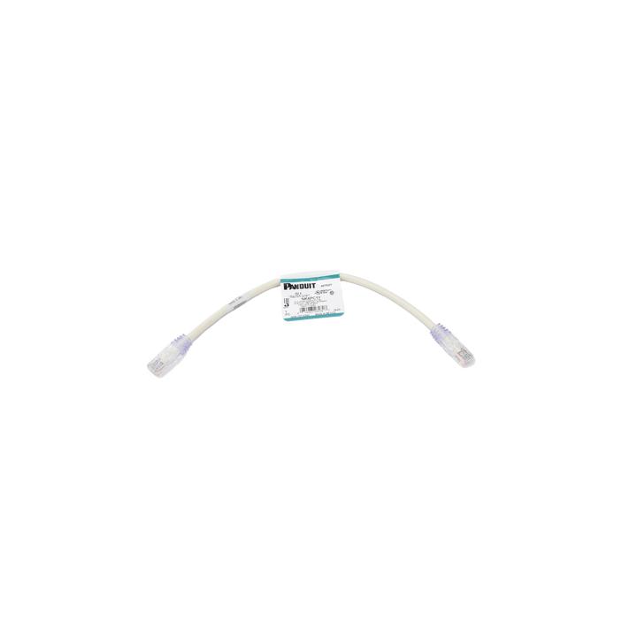 Cable de Parcheo UTP Categoría 6, con Plug Modular en Cada Extremo - 0.3 Metros (1 Pie) - Blanco