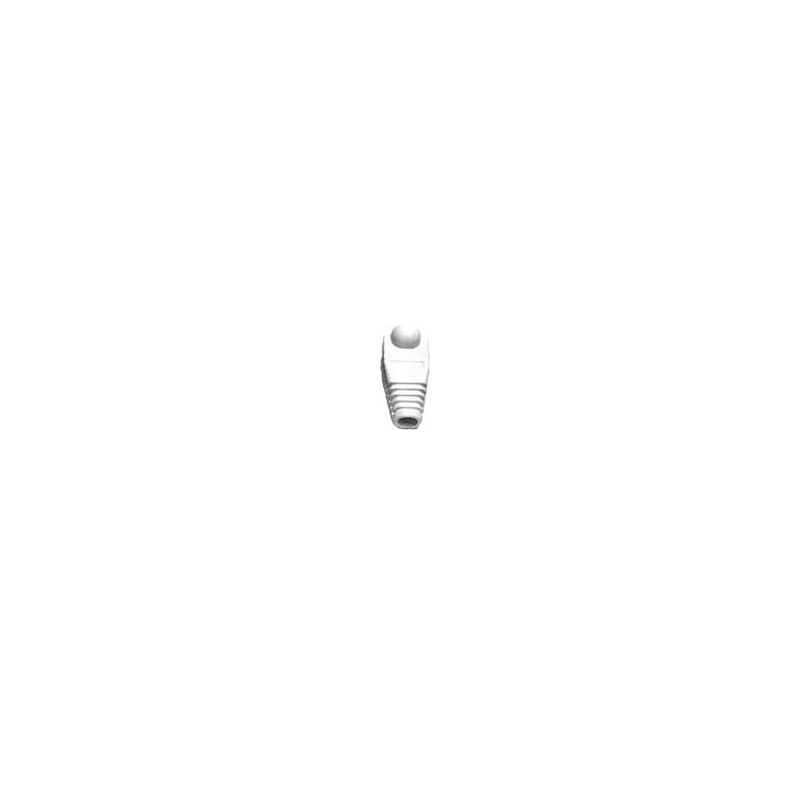 Bota Plástica para Protección de Plug RJ45, Color Blanco