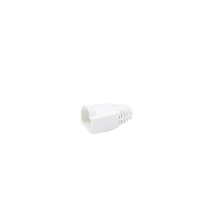Bota Plástica para Protección de Plug RJ45, Color Blanco