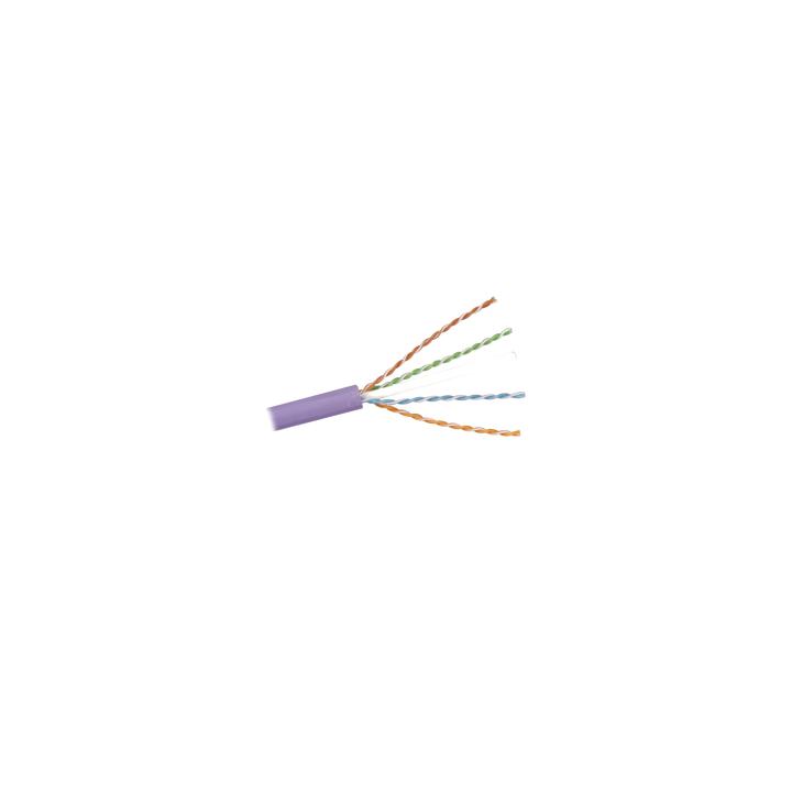 Bobina de Cable U/UTP de 4 Pares, Z-MAX, Cat6A, Soporte de Aplicaciones 10GBase-T, LS0H, Color Violeta, 305 Metros