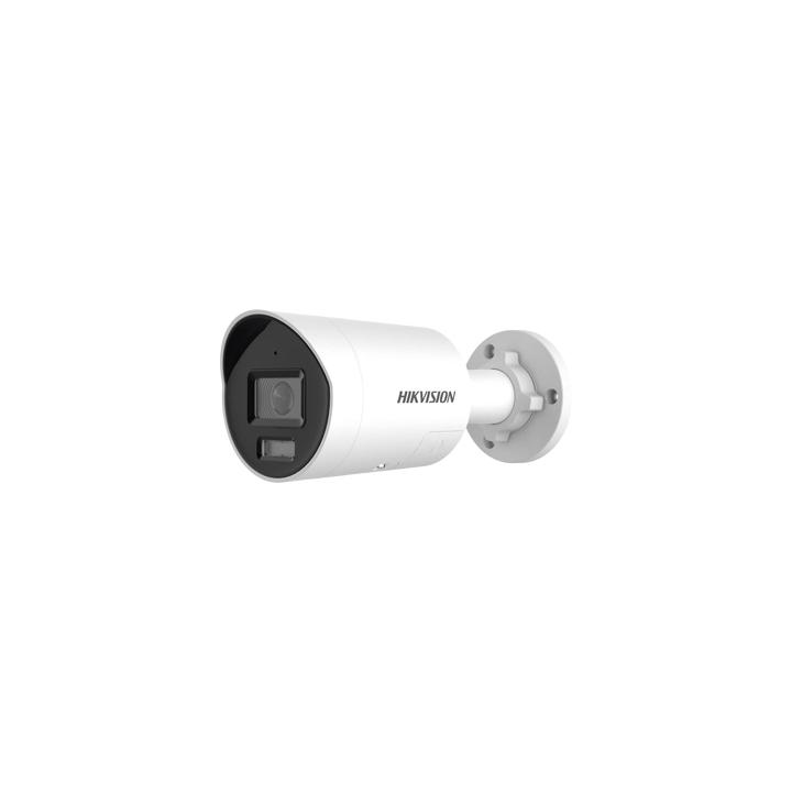 [Dual Light + ColorVu 3.0 + HikAI] Bala IP 8 Megapixel / Lente 2.8 mm / 40 mts IR + Luz Blanca / 2 Microfonos