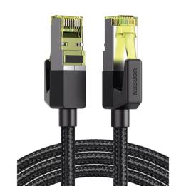 Cable Ethernet Cat7 CLASS F/FTP Redondo con Malla de Nylon 2 Metros (6.56 Pies)