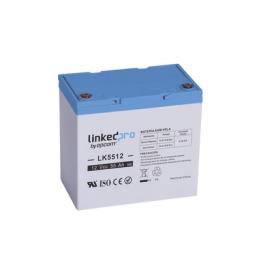 Batería 12 V / 55 Ah / UL / Tecnología AGM / Vida útil promedio de 5 años / Para uso en equipo electrónico,
