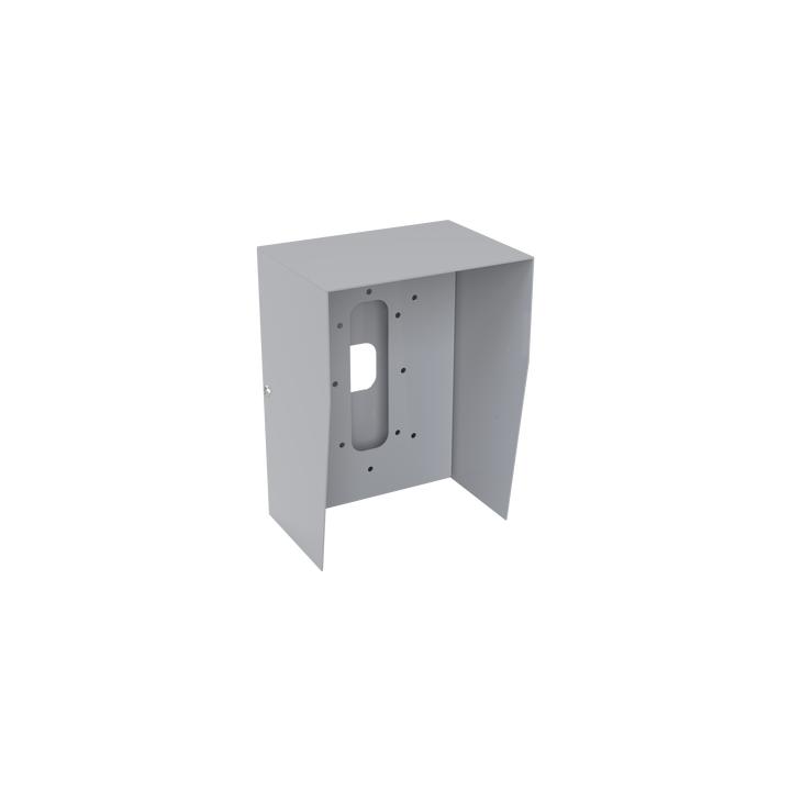 Cubierta Industrial para montaje de Porteros IP Fanvil y Grandstream, pintura electrostática color gris.