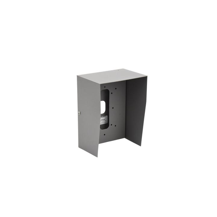 Cubierta Industrial para montaje de Porteros IP Fanvil y Grandstream, pintura electrostática color gris.