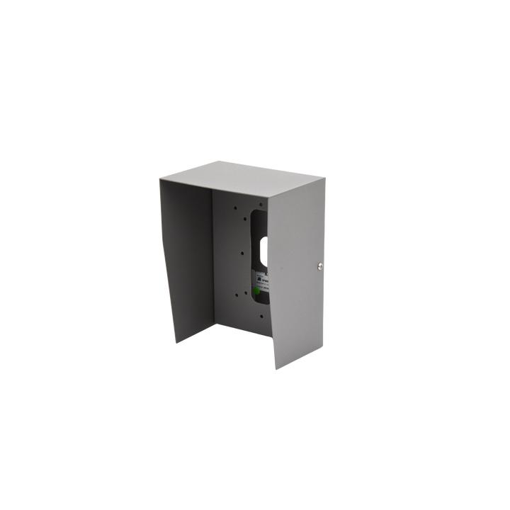 Cubierta Industrial para montaje de Porteros IP Fanvil y Grandstream, pintura electrostática color gris.