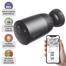 Cámara WIFI / 4K / Batería Recargable Compatible con Panel Solar CS-CMTSOLARPANEL-E/ 2.8mm / Conector Tipo C / Audio