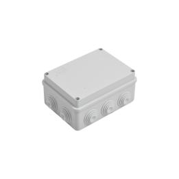 Caja Estanca de PVC Para Derivación y Conexión, 10 Entradas, Tapa Atornillada, 150x110x70 mm (Área interna), Uso