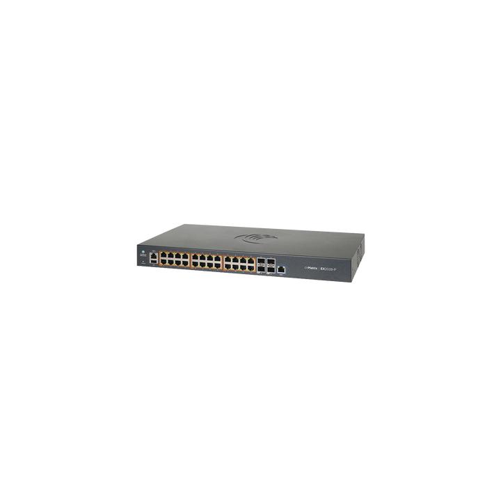 Switch cnMatrix EX2028-P capa 3 de 28 puertos (24 PoE Gigabit 802.3af/at, 4 SFP+) administración desde la Nube
