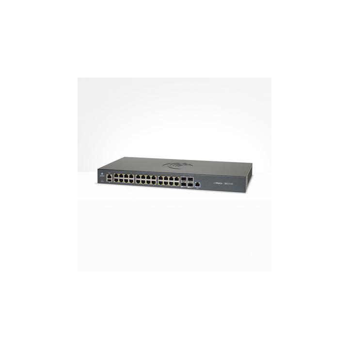 Switch cnMatrix EX2028-P capa 3 de 28 puertos (24 PoE Gigabit 802.3af/at, 4 SFP+) administración desde la Nube