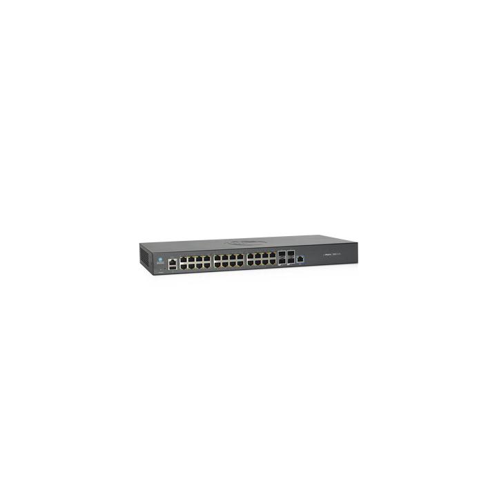 Switch cnMatrix EX2028-P capa 3 de 28 puertos (24 PoE Gigabit 802.3af/at, 4 SFP+) administración desde la Nube