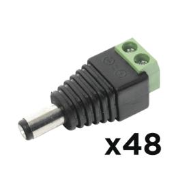 KIT DE 48 CONECTORES MACHO JR52 PARA ALIMENTACIÓN A 12 Vcc