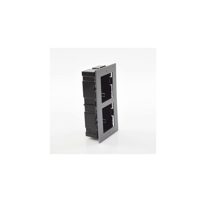 Base de 2 Espacios para EMPOTRAR Módulos de Videoporteros Hikvision