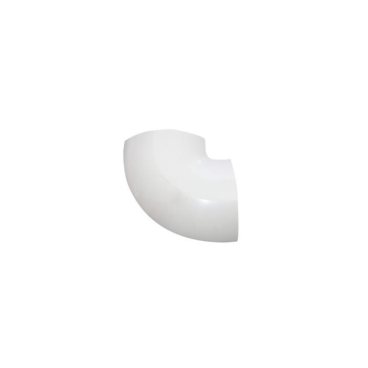 Sección en "L" color blanco de PVC auto extinguible,  para canaleta DMC4FT (9430-02001)