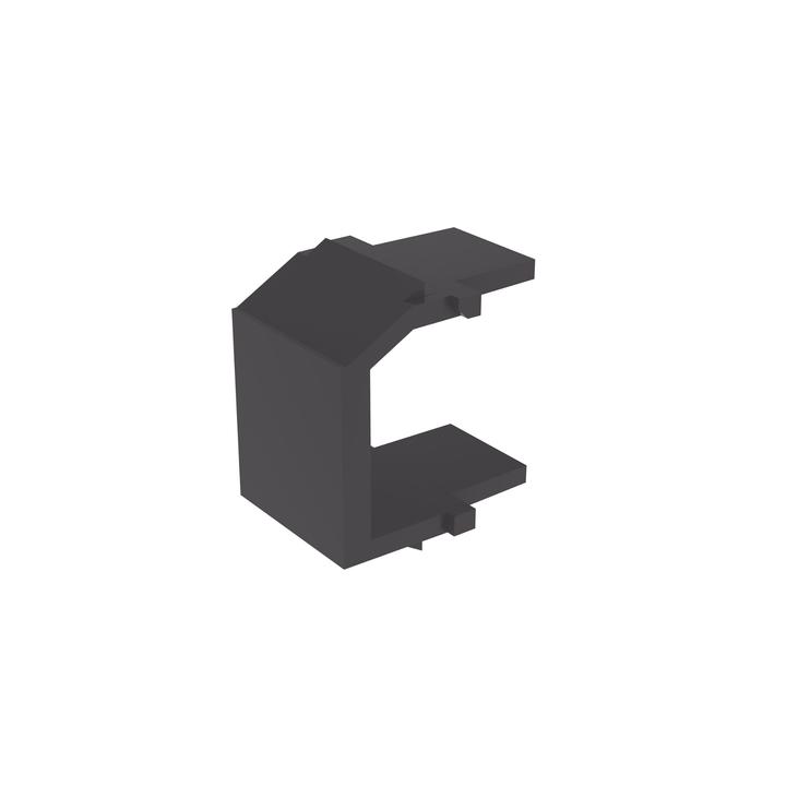 Módulo de Tapa Ciega (Inserto Ciego), Tipo Keystone, Color Negro, 1 Pieza