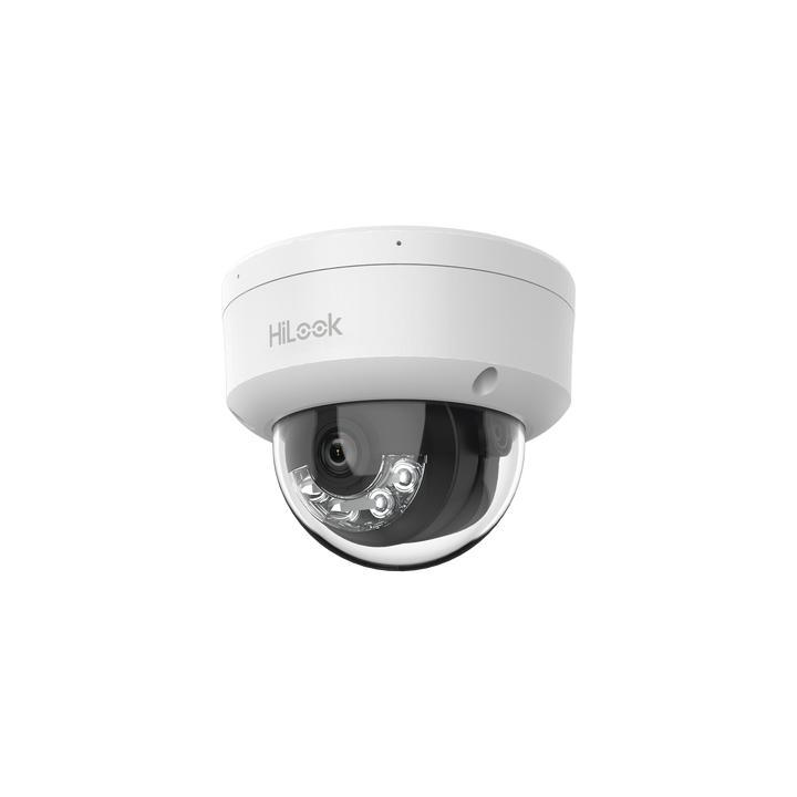 [Dual Light] Domo IP de 2 Megapixel (1080p) / Lente 2.8 mm / 20 mts IR + 15 mts Luz Blanca / Micrófono Integrado /