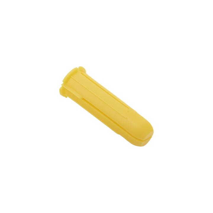 Paquete de 20 taquetes amarillo  1" y 20 tornillos 8mm x 1"