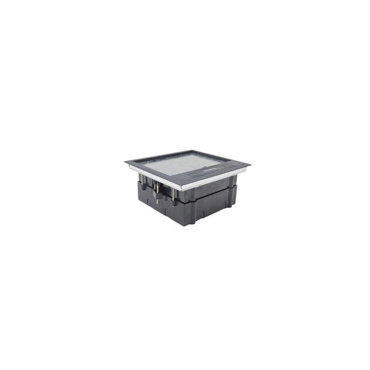 Caja de Piso para Cuatro Módulos Universales (Socket M4), para Alimentación Eléctrica y Redes de Datos (11000-43401)