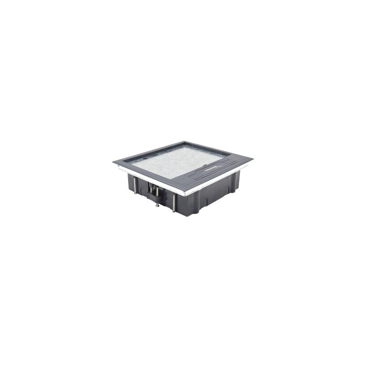 Caja de Piso para Cuatro Módulos Universales (Socket M4), para Alimentación Eléctrica y Redes de Datos (11000-43401)