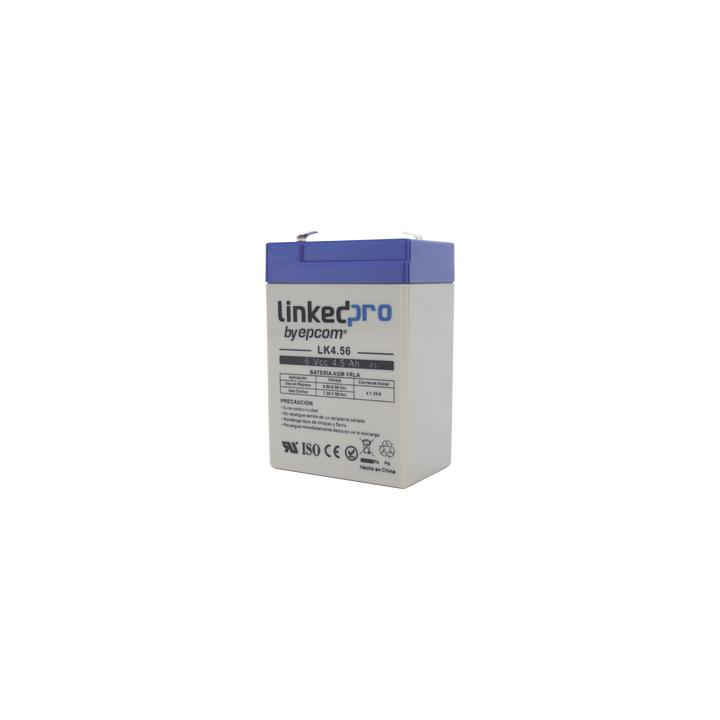 Batería 6 V / 4.5 Ah / UL / Tecnología AGM / Vida útil promedio 5 años / Para uso en equipo electrónico, Alarmas