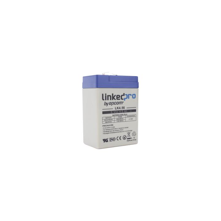 Batería 6 V / 4.5 Ah / UL / Tecnología AGM / Vida útil promedio 5 años / Para uso en equipo electrónico, Alarmas